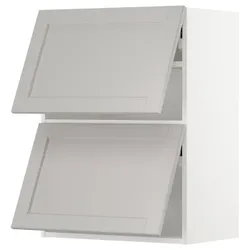 IKEA METOD(793.919.77) двери 2 уровня, белый/лерхиттан светло-серый