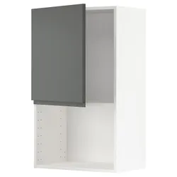 IKEA METOD(894.549.31) мікрохвильова шафа, білий/Voxtorp темно-сірий