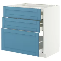 IKEA METOD / MAXIMERA(596.002.84) Sza St Pł/3FR/3SZU, Biały/Lerhyttan Blue