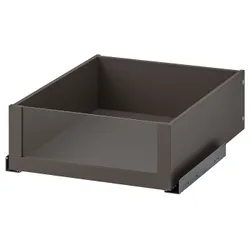 IKEA KOMPLEMENT(105.092.05) ящик зі скляною передньою частиною, темно-сірий
