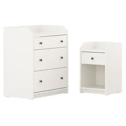 IKEA HAUGA(794.833.83) мебель для спальни, гарнитур 2 шт., белый