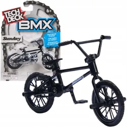 НАБОР МИНИ-ВЕЛОСИПЕДА TECH DECK BMX ЧЕРНЫЙ ВОСКРЕСНЫЙ ФИНГЕРБАЙК + НАКЛЕЙКИ