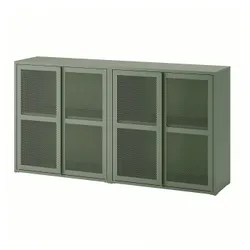 IKEA IVAR(895.081.18) шафа/двері, сіро-зелена сітка