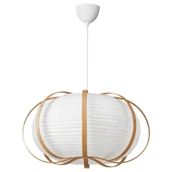 IKEA TAGGTOFS / HAVSDJUP(296.039.72) висящая лампа, Белый бамбук