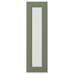 IKEA AXSTAD(605.639.97) Стеклянная дверь, серый -грин