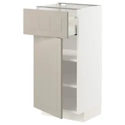 IKEA METOD / MAXIMERA(294.603.17) шкаф stj szu / дверь, белый / Стенсунд бежевый