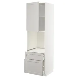 IKEA METOD / MAXIMERA(294.687.90) in sz n pie dr / 2fr / śre / w szu, белый/лерхиттан светло-серый