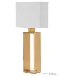 IKEA STILTJE (103.999.09) Настільна лампа, кремовий, латунний колір