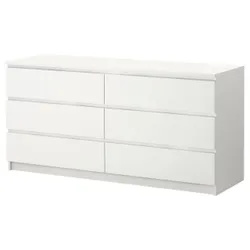 IKEA MALM (604.035.84) Комод, 6 ящиків, білий