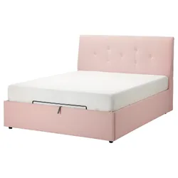 IKEA IDANÄS(504.589.73) кровать с контейнером, Гуннаред бледно-розовый