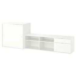 IKEA VIHALS(995.211.57) Комбинация телевизора и полки, белый