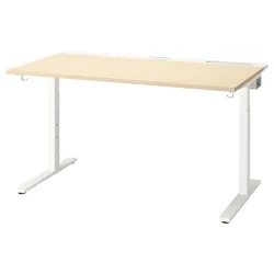 IKEA MITTZON(495.281.18) робочий стіл, береза/білий шпон