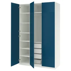 IKEA PAX / FYRUDDEN(195.816.40) Комбінація гардеробу, білий/синій