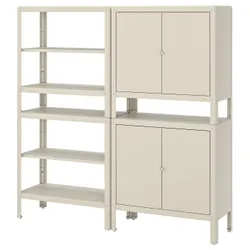 IKEA KOLBJÖRN(592.916.34) книжный шкаф с 2 шкафами, бежевый