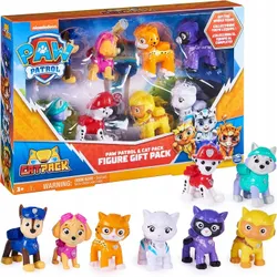 НАБОР PAW PATROL CAT CAT CREW ИЗ 8 ФИГУР + НАБОРЫ LEO RORY SHADE WILD