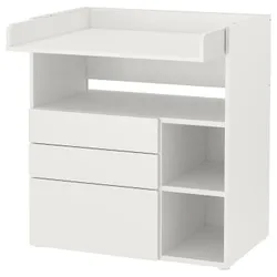 IKEA SMÅSTAD(193.921.59) пеленальный столик, белый белый / с 3 ящиками