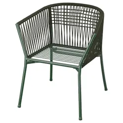 IKEA SEGERÖN(105.147.54) стул с подлокотниками, садовый, темно-зеленый