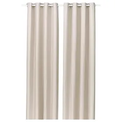 IKEA GINSTMOTT(706.054.16) Завіса, 2 шт., з вушками/бежевим