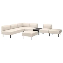 IKEA LILLEHEM(295.534.82) 6-OS-модуль дивана с помощью таблицы Help, Висл/Бежевый металл