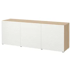 IKEA BESTÅ(293.250.08) поєднання з дверима, білий ефект дуба / Laxviken white