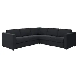 IKEA VIMLE (593.995.16) 4-местный угловой диван, Саксемара черно-синяя