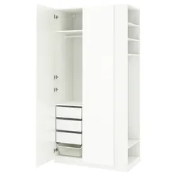 IKEA PAX / FARDAL(996.235.56) комбінований гардероб, білий білий глянець/білий