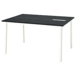 IKEA MITTZON(895.911.55) конференц -таблица, Черный/черный белый окрашен