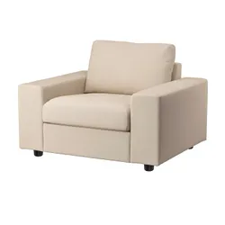 IKEA VIMLE(094.771.87) Крісло, з широкими підлокітниками / Hallarp beige