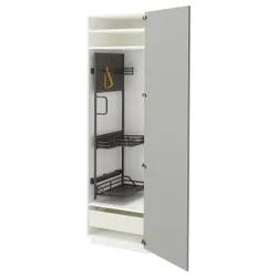 IKEA METOD / MAXIMERA(695.742.70) High Cabinet/Interior Inn, Biały/Havstorp Light Grey