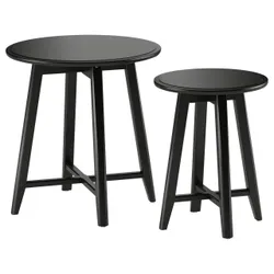 IKEA KRAGSTA (002.998.25) Столы, 2 шт., Черный