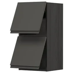 IKEA METOD(993.930.08) двери 2 уровня, черный/Воксторп темно-серый