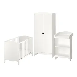 IKEA SMÅGÖRA(195.060.33) Комплект дитячих меблів 3 предмета, білий
