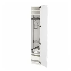 IKEA METOD / MAXIMERA(294.093.38) высокий шкаф / промышленный интерьер, белый / Стенсунд белый