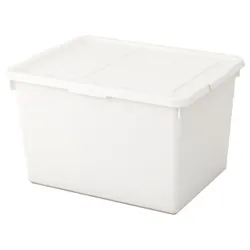 IKEA SOCKERBIT (803.160.67) Коробка с крышкой, белая