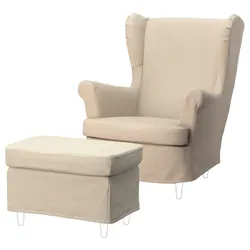 IKEA STRANDMON(095.822.25) Air и FootRest Covers, Бежевый Нагген
