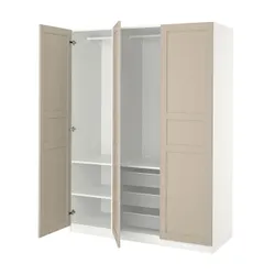 IKEA PAX / FLISBERGET(995.006.78) Комбинация гардероба, белый/легкий бежевый