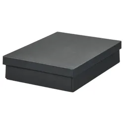 IKEA FJÄDERHARV(705.968.98) Контейнер с крышкой, антрацит
