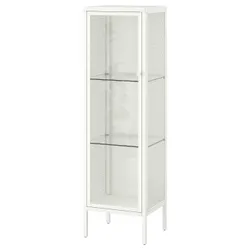 IKEA BAGGEBO(805.029.98) шафа зі скляними дверцятами, метал / білий