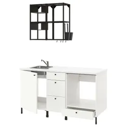 IKEA ENHET (093.374.32) кухня, антрацит / білий