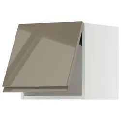 IKEA METOD(495.767.60) Шкаф SC, белый/voxtorp Gloss Dark -Brown