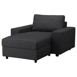 IKEA VIMLE(094.327.35) шезлонг, з широкими підлокітниками/Хілларед антрацит