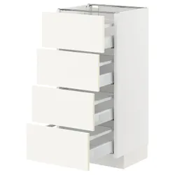 IKEA METOD / MAXIMERA(795.071.95) sha st 4fr/4sz, білий/Вальстена білий