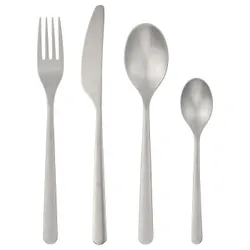 IKEA PRAKTBOTIA(706.096.12) Набор столовых приборов, 16 шт., Сталь Niddz