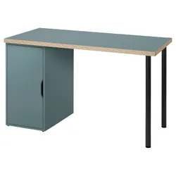 IKEA LAGKAPTEN / ALEX(295.233.72) рабочий стол, серо-бирюзовый/черный
