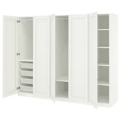 IKEA PAX / GULLABERG(895.615.87) комбінований гардероб, білий/білий