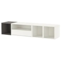 IKEA EKET(895.810.00) Телевізійне кабінет, hifi, Білий/темно -сірий