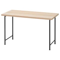 IKEA LAGKAPTEN / SPÄND(595.636.58) рабочий стол, Имитация белого/черного окрашенного дуба