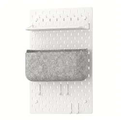 IKEA SKÅDIS(195.901.35) Перфорированная комбинация бляшек, белый
