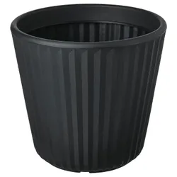 IKEA BJÖRNBAMBU(705.847.63) Горшок, внутри/снаружи темно -серый