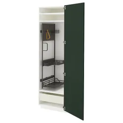 IKEA METOD / MAXIMERA(095.742.68) High Cabinet/Interior Inn, Белый/Havstorp Deep Green